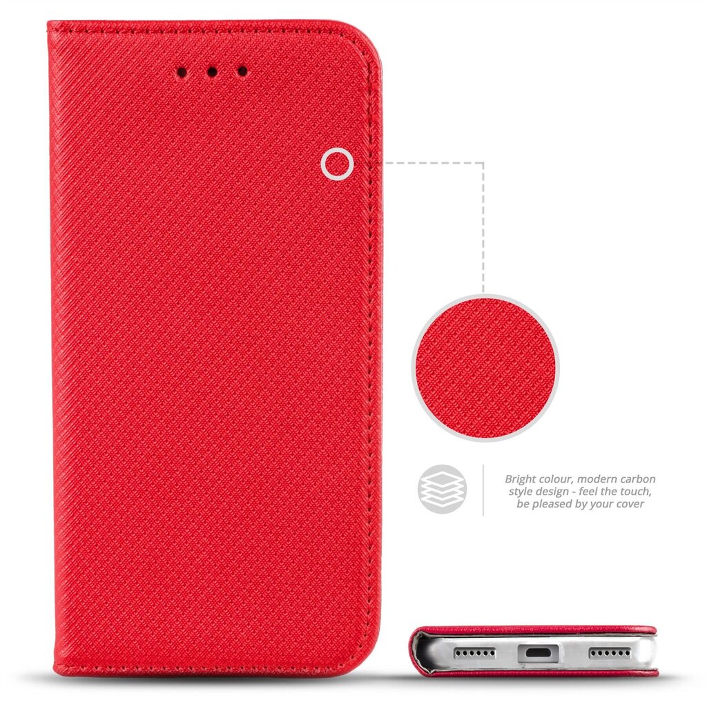 Moozy dėklas, skirtas Huawei Y6 2019, raudonas kaina ir informacija | Telefono dėklai | pigu.lt