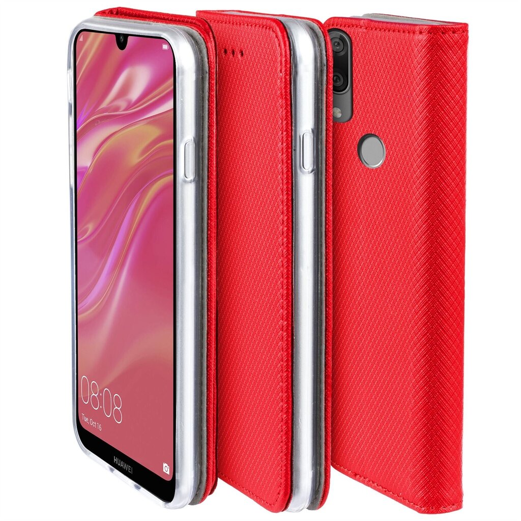 Moozy dėklas, skirtas Huawei Y7 2019, Huawei Y7 Prime 2019, raudonas kaina ir informacija | Telefono dėklai | pigu.lt