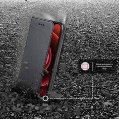 Перекидной чехол Moozy для iPhone 12, iPhone 12 Pro - Черный магнитный откидной футляр с держателем для карт и подставкой цена и информация | Чехлы для телефонов | pigu.lt