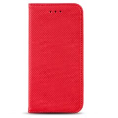 Перекидной чехол Moozy для iPhone SE 2020, iPhone 7, iPhone 8 - Красный магнитный откидной футляр с держателем для карт и подставкой цена и информация | Чехлы для телефонов | pigu.lt
