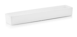 Керамический вазон Barcelona, прямоугольный, белый, 50x10x6(В) см цена и информация | Вазоны | pigu.lt