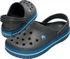 Crocs™ vyriškos šlepetės Crocband, pilkos kaina ir informacija | Vyriškos šlepetės, basutės | pigu.lt