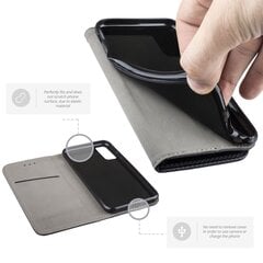 Перекидной чехол Moozy для Samsung S20 FE - Черный магнитный откидной футляр с держателем для карт и подставкой цена и информация | Чехлы для телефонов | pigu.lt
