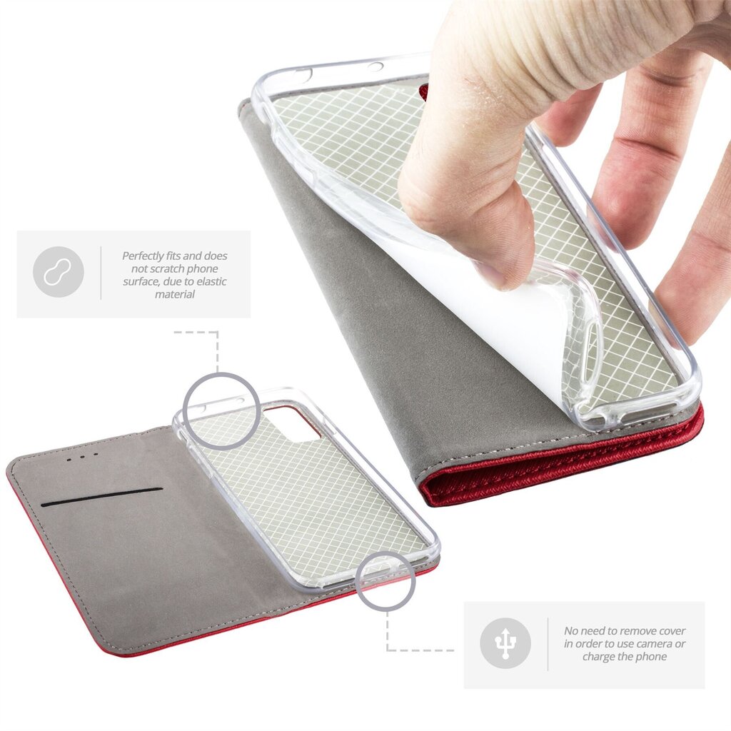 Moozy dėklas, skirtas Samsung S20 FE, raudonas kaina ir informacija | Telefono dėklai | pigu.lt