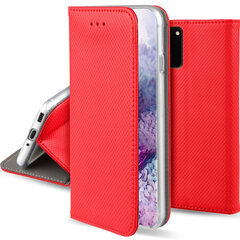 Перекидной чехол Moozy для Samsung S20 Plus - Красный магнитный откидной футляр с держателем для карт и подставкой цена и информация | Чехлы для телефонов | pigu.lt