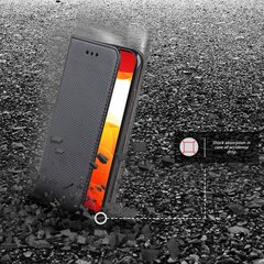Перекидной чехол Moozy для Xiaomi Mi 10 Lite 5G - Черный магнитный откидной футляр с держателем для карт и подставкой цена и информация | Чехлы для телефонов | pigu.lt