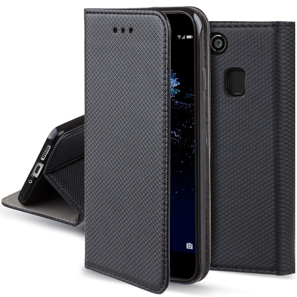 Moozy dėklas, skirtas Huawei P10 Lite, juodas kaina ir informacija | Telefono dėklai | pigu.lt