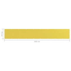 Balkono pertvara, 75x500 cm, geltona kaina ir informacija | Skėčiai, markizės, stovai | pigu.lt