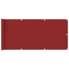 Balkono pertvara, 75x400 cm, raudona цена и информация | Зонты, маркизы, стойки | pigu.lt