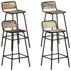 Baro kėdės, 4vnt., perdirbtos medienos masyvas kaina ir informacija | Virtuvės ir valgomojo kėdės | pigu.lt