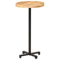 Baro staliukas, skersmuo 60x110cm, mango mediena, apskritas kaina ir informacija | Virtuvės ir valgomojo stalai, staliukai | pigu.lt