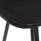 Baro taburetės, 2vnt., juodos spalvos, tikra oda kaina ir informacija | Virtuvės ir valgomojo kėdės | pigu.lt