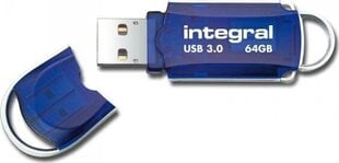 Integral Courier 64GB USB 3.0 kaina ir informacija | USB laikmenos | pigu.lt