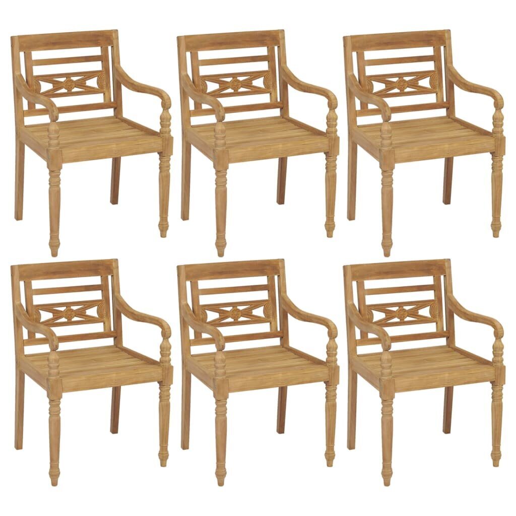 Batavia kėdės, 6vnt. (3x43051) kaina ir informacija | Lauko kėdės, foteliai, pufai | pigu.lt