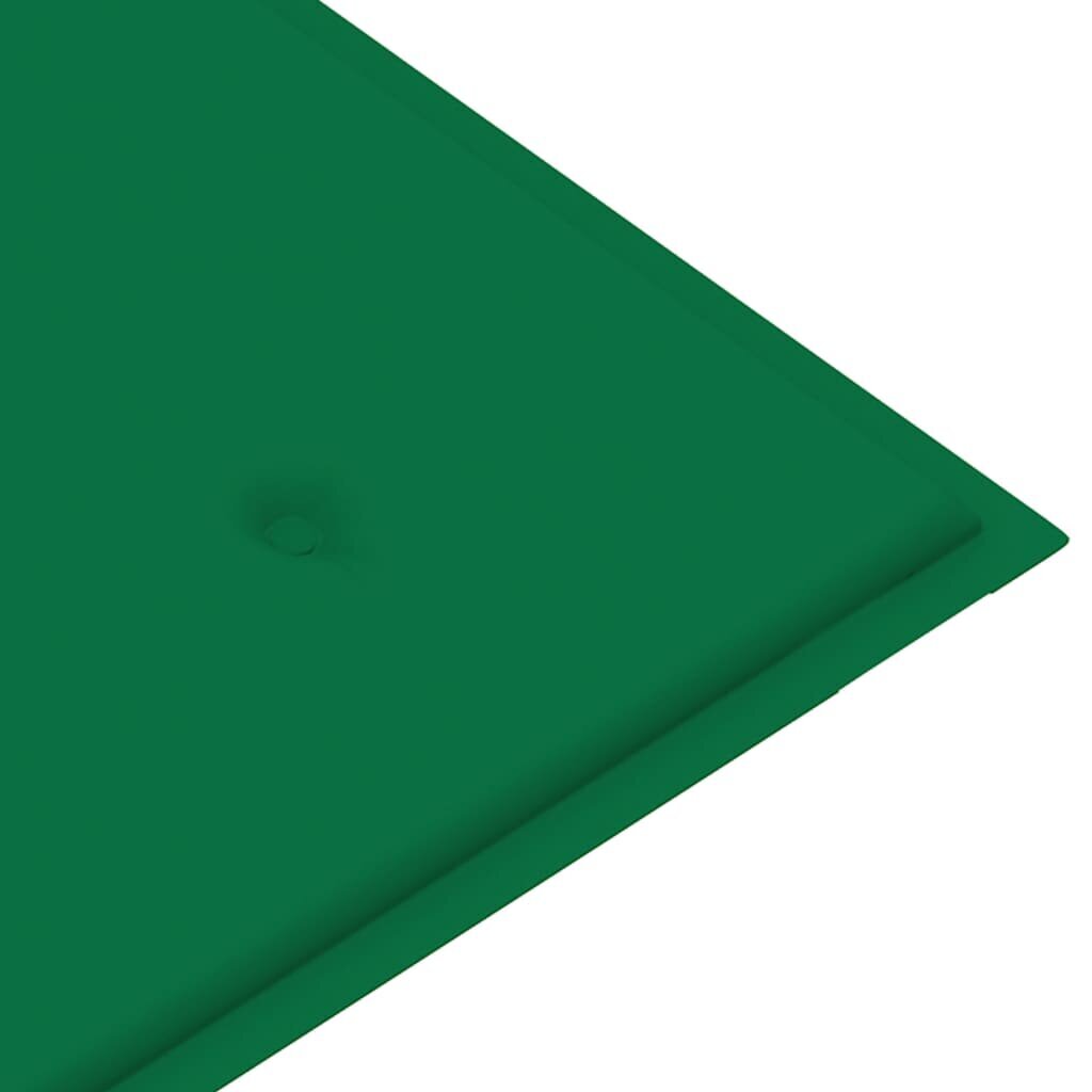 Batavia suoliukas su žalia pagalve, 120cm kaina ir informacija | Lauko suolai | pigu.lt