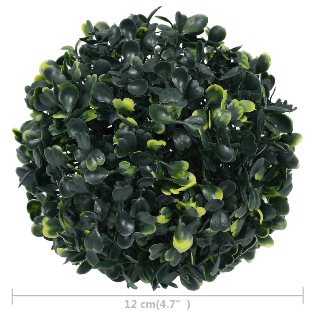 Dirbtiniai buksmedžio krūmai, 4vnt., 12cm цена и информация | Dirbtinės gėlės | pigu.lt