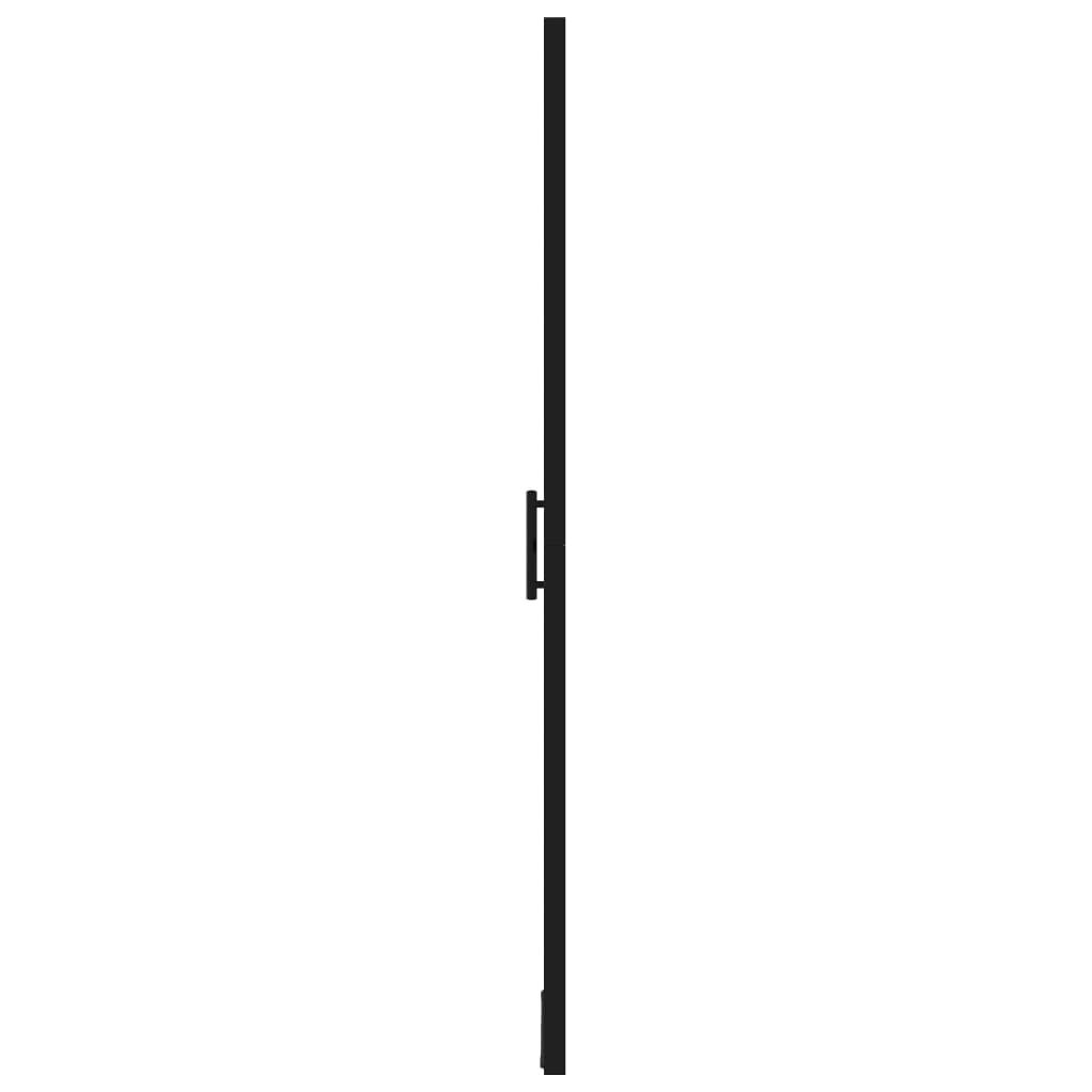 Dušo durys, 81x195cm, juodos spalvos, grūdintas stiklas kaina ir informacija | Dušo durys ir sienelės | pigu.lt