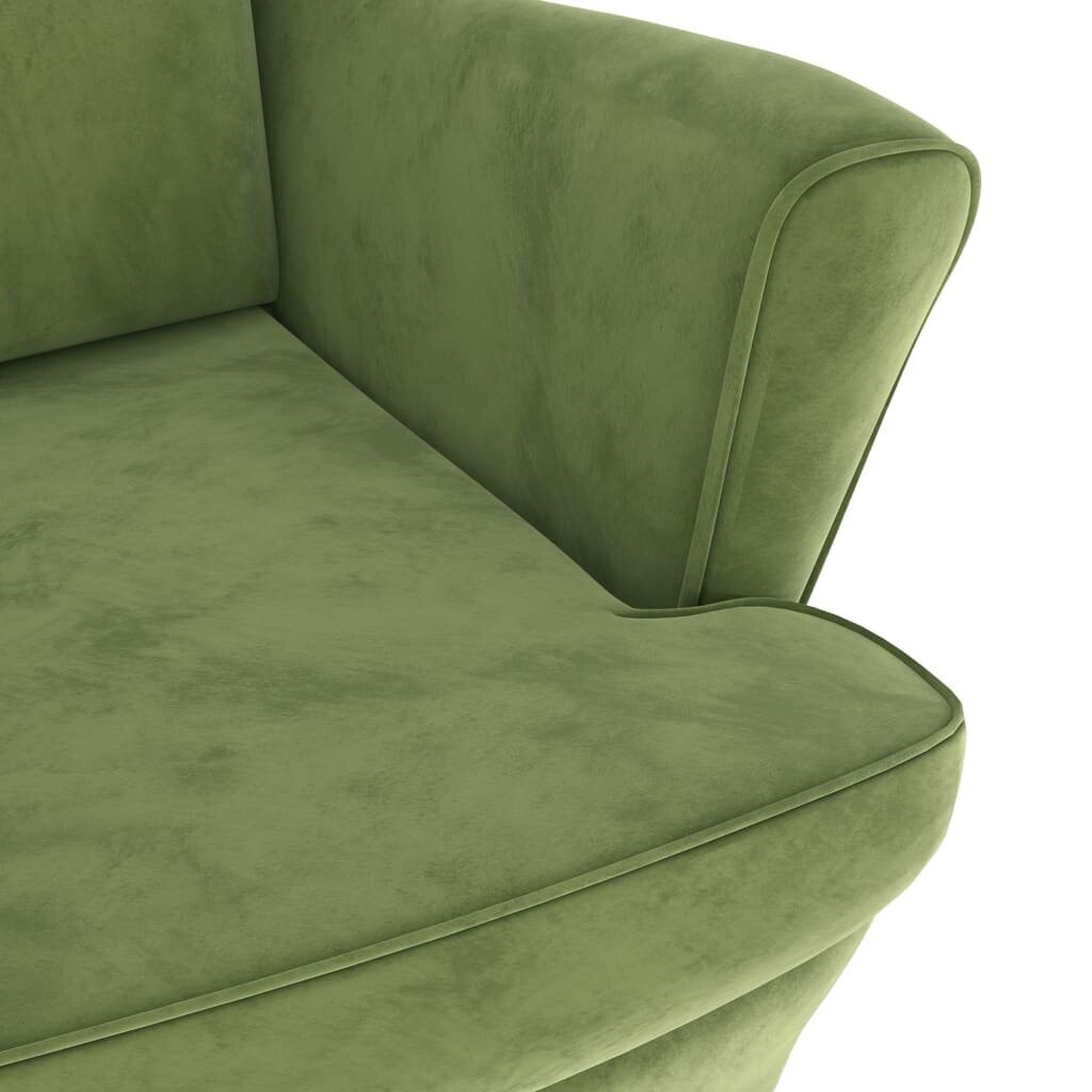Krėslas vidaXL, šviesiai žalias kaina ir informacija | Svetainės foteliai | pigu.lt