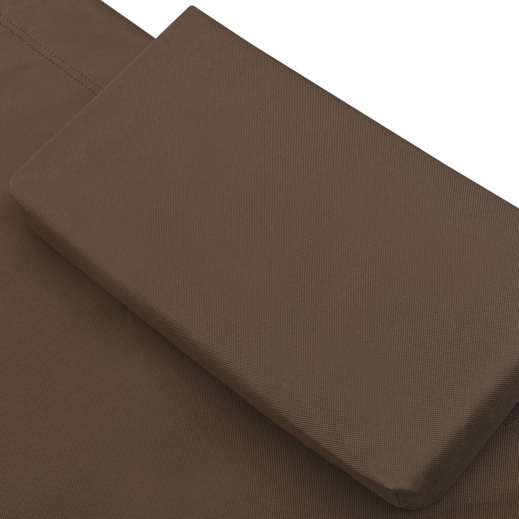 Lauko poilsio gultas su stogeliu ir pagalvėmis, rudas kaina ir informacija | Gultai | pigu.lt