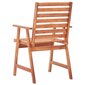 Lauko valgomojo kėdės su pagalvėlėmis, 3vnt. kaina ir informacija | Lauko kėdės, foteliai, pufai | pigu.lt