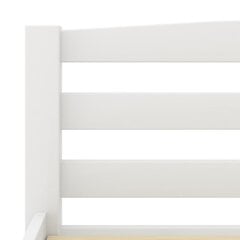 vidaXL Lovos rėmas, baltos spalvos, 180x200cm, pušies medienos masyvas цена и информация | Кровати | pigu.lt