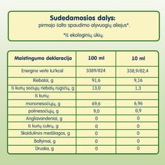 Pirmojo šalto spaudimo alyvuogių aliejus Fleur Alpine, 250 ml kaina ir informacija | Aliejus, actas | pigu.lt