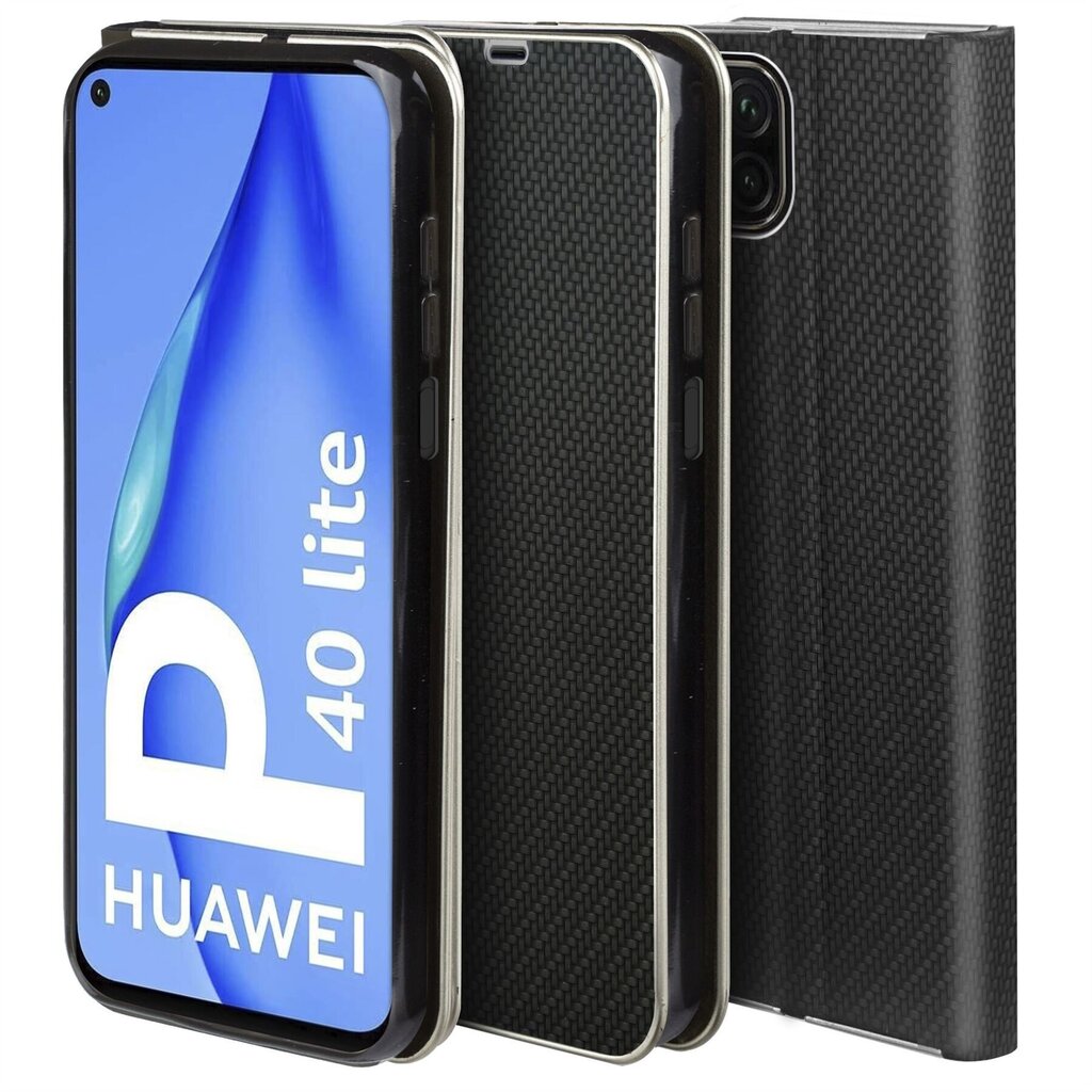 Moozy dėklas, skirtas Huawei P40 Lite, juodas kaina ir informacija | Telefono dėklai | pigu.lt
