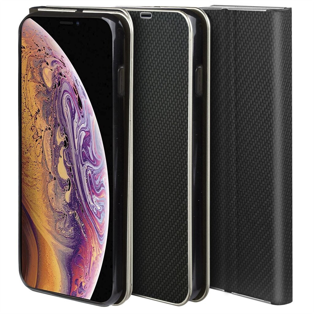 Moozy dėklas, skirtas iPhone X, iPhone XS, juodas цена и информация | Telefono dėklai | pigu.lt