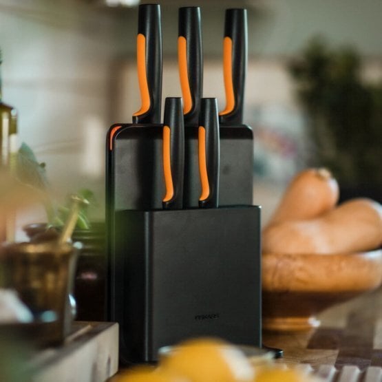 Fiskars peilių komplektas Functional Form, 6 dalių цена и информация | Peiliai ir jų priedai | pigu.lt