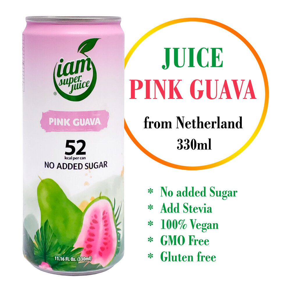 Rožinės gvajavos sultys gėrimas (30%), Pink Guava Juice drink, I am super juice, 330ml цена и информация | Sultys, nektarai ir sulčių gėrimai | pigu.lt