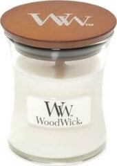 WoodWick ароматическая свеча White Teak, 85г цена и информация | Подсвечники, свечи | pigu.lt