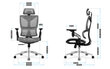 Biuro kėdė Mark Adler MA-Expert 8.5, pilka kaina ir informacija | Biuro kėdės | pigu.lt
