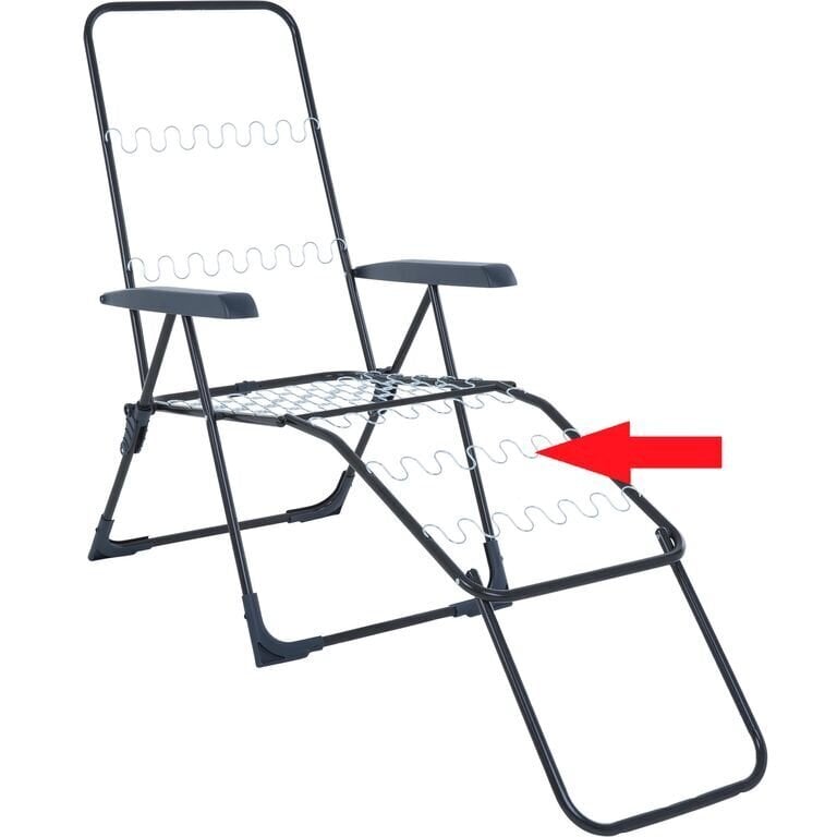 Spyruoklė lauko kėdei-gultui Patio, 38 cm kaina ir informacija | Lauko kėdės, foteliai, pufai | pigu.lt