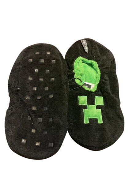 Šiltos šlepetės-kojinės Minecraft, juodos kaina | pigu.lt