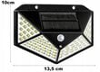 LED lauko šviestuvas su saulės baterija (100 diodų) kaina ir informacija | Lauko šviestuvai | pigu.lt