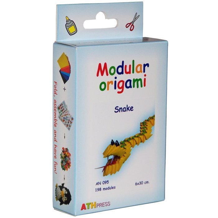 Modulinis origami Gyvatė kaina ir informacija | Lavinamieji žaislai | pigu.lt