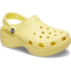 Šlepetės moterims Crocs™ Classic Platform Clog 133962, geltonos kaina ir informacija | Basutės moterims | pigu.lt
