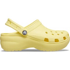 Šlepetės moterims Crocs™ Classic Platform Clog 133962, geltonos kaina ir informacija | Basutės moterims | pigu.lt