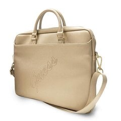 Сумка для компьютера Guess Saffiano Script Gold, 15" (~38 см) цена и информация | Рюкзаки, сумки, чехлы для компьютеров | pigu.lt