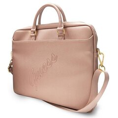 Guess Saffiano Script Pink сумка для компьютера, 15" (~38 см) цена и информация | Рюкзаки, сумки, чехлы для компьютеров | pigu.lt