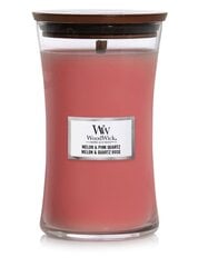 WoodWick ароматическая свеча Melon & Pink Quartz, 609,5 г цена и информация | Подсвечники, свечи | pigu.lt