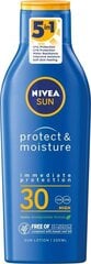 Увлажняющий лосьон от загара солнца Nivea SPF30, 200 мл цена и информация | Кремы от загара | pigu.lt