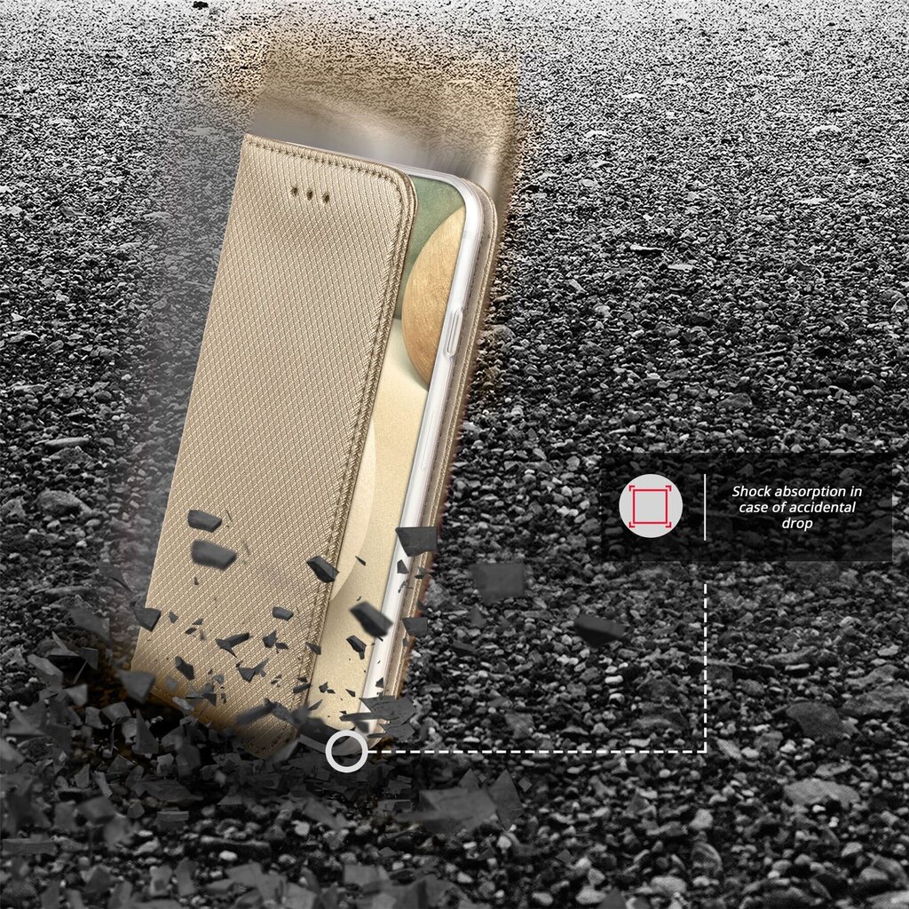 Moozy dėklas, skirtas Samsung A12, aukso spalvos kaina ir informacija | Telefono dėklai | pigu.lt