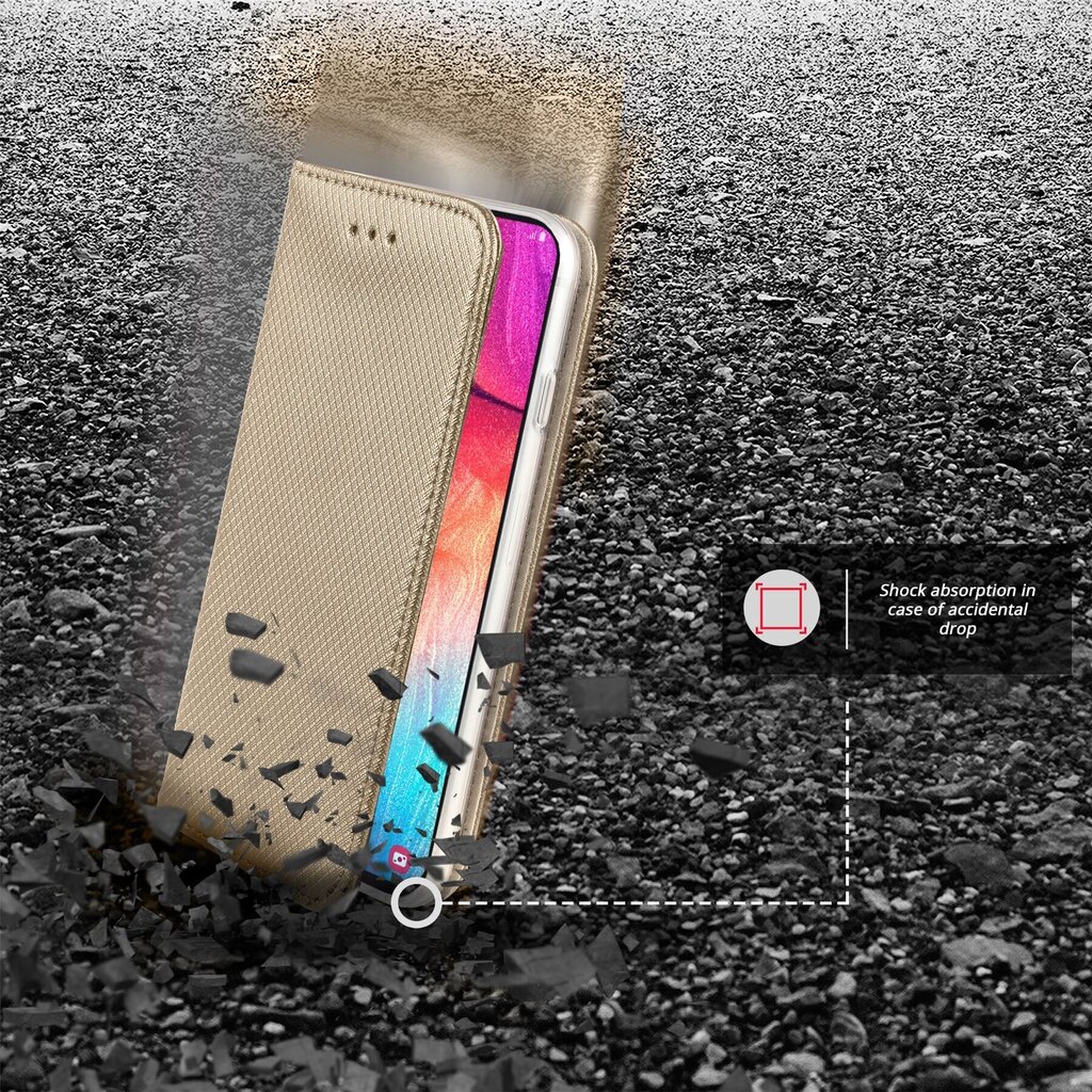 Moozy dėklas, skirtas Samsung A50, aukso spalvos kaina ir informacija | Telefono dėklai | pigu.lt