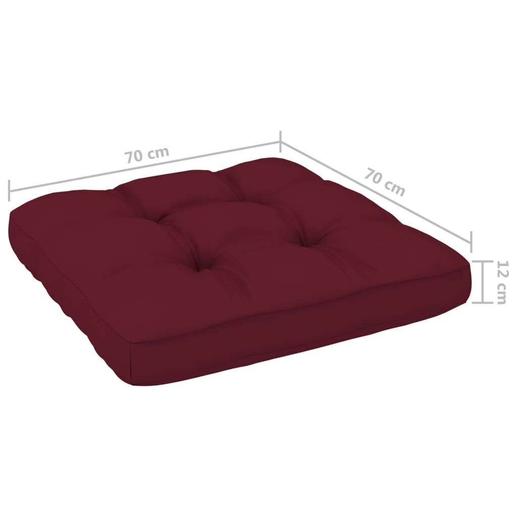 Pagalvėlė sofai iš palečių, raudonos spalvos kaina ir informacija | Dekoratyvinės pagalvėlės ir užvalkalai | pigu.lt