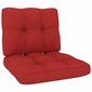 2-ių dalių pagalvėlių sofai komplektas vidaXL, raudonas kaina ir informacija | Pagalvės, užvalkalai, apsaugos | pigu.lt