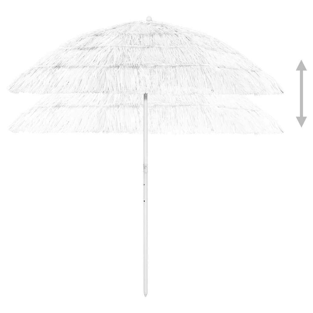 Paplūdimio skėtis, baltos spalvos, 240cm kaina ir informacija | Skėčiai, markizės, stovai | pigu.lt