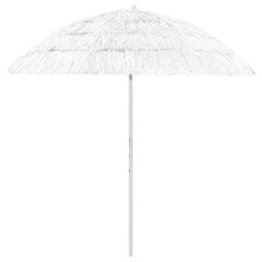 Paplūdimio skėtis, baltos spalvos, 240cm цена и информация | Зонты, маркизы, стойки | pigu.lt