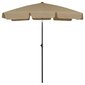 Paplūdimio skėtis, taupe spalvos, 180x120cm kaina ir informacija | Skėčiai, markizės, stovai | pigu.lt