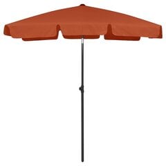 Paplūdimio skėtis, terakota spalvos, 180x120cm цена и информация | Зонты, маркизы, стойки | pigu.lt